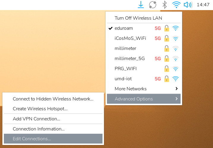 Edit network connections on Raspberry Pi OS