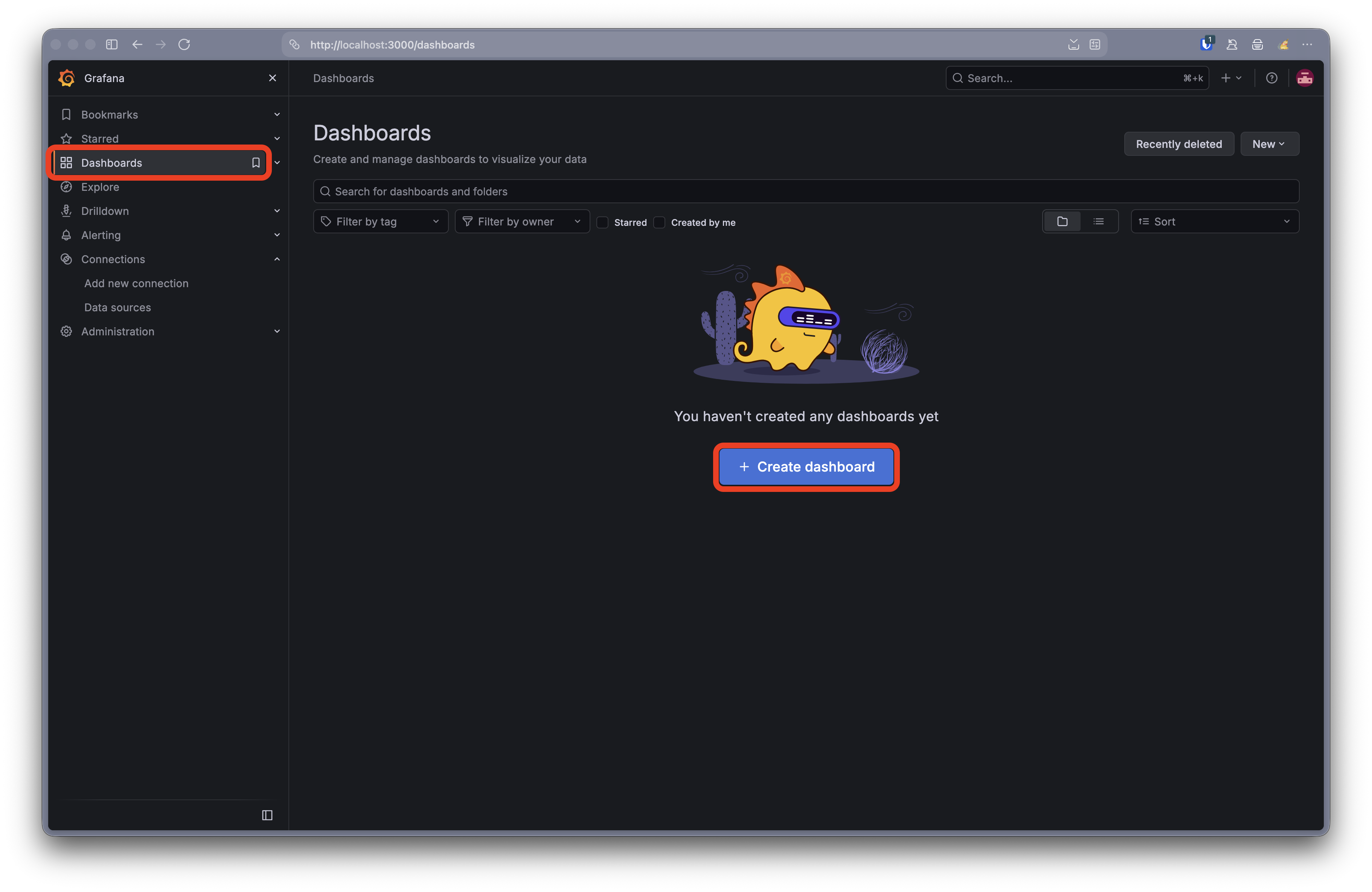 Create a Dashboard in Grafana